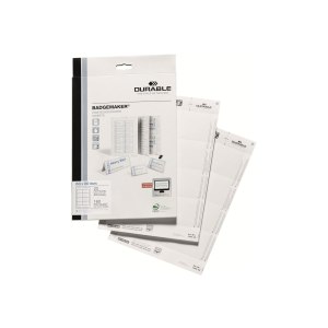 DURABLE - White - 60 x 90 mm - 150 g/m² - 160 cards...