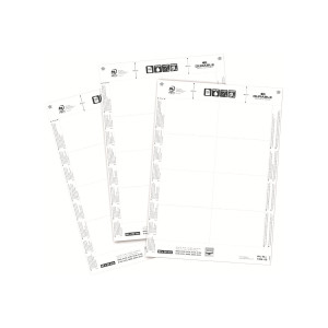 DURABLE - Weiß - 60 x 90 mm - 150 g/m² - 160 Karte(n) (20 Bogen x 8) Namensbadge-Karten - für P/N: 8003-19, 8106-03, 8106-06, 8106-19, 8603-19, 8612-19