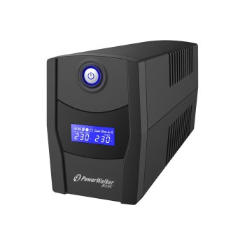 PowerWalker Basic VI 600 STL - USV - Wechselstrom 162 - 290 V - 360 Watt - 600 VA - 7 Ah - USB - Ausgangsanschlüsse: 2