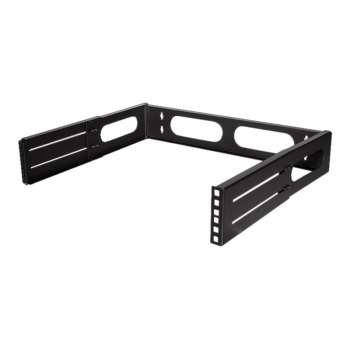 LogiLink Rack Bracket - geeignet für Wandmontage - Schwarz, RAL 9003 - 2U - 48.3 cm (19")