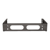 LogiLink Rack Bracket - geeignet für Wandmontage - Schwarz, RAL 9003 - 2U - 48.3 cm (19")