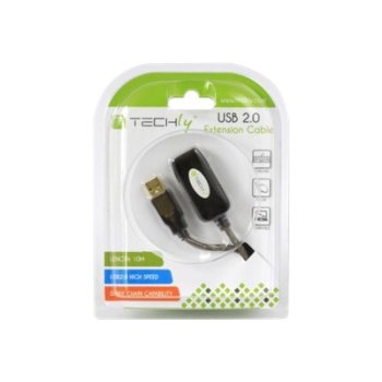 Techly USB extension cable - USB (F) to USB (M)