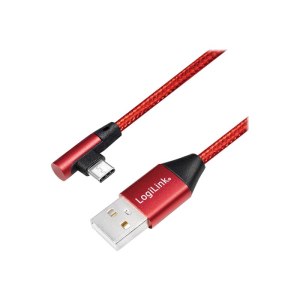 LogiLink Cavo USB - USB-C (M) a 24 pin angolato a USB (M)