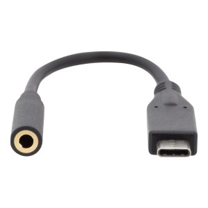 DIGITUS USB Type-C Audio Adapter / Konverter, Type-C/St auf 3.5mm Klinke/Bu