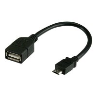 Techly USB-Adapter - USB (W) bis Micro-USB Typ B (M)