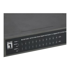 LevelOne GEP-2652 - Switch - Smart - 24 x 10/100/1000 (PoE+)