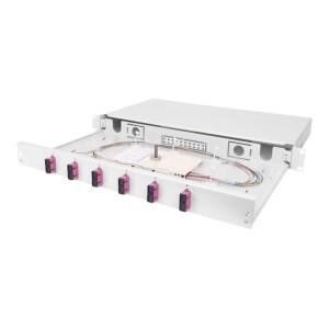 DIGITUS LWL Spleißbox, bestückt, SC, OM4