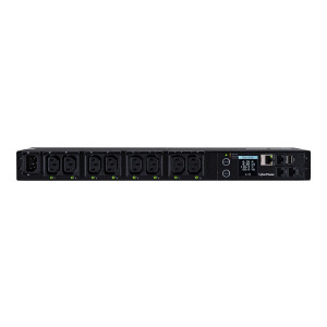 CyberPower Switched Series PDU41004 - Stromverteilungseinheit (Rack - einbaufähig) - Wechselstrom 100-240 V - 1-phasig - Ethernet, serial - Eingabe, Eingang IEC 60320 C14 - Ausgangsanschlüsse: 8 (IEC 60320 C13) - 1U - 3.05 m cord - Schwarz