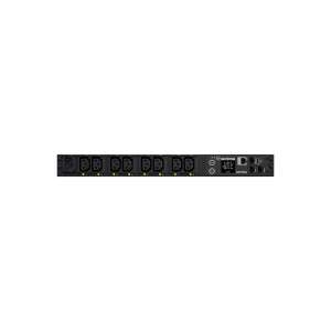 CyberPower Switched Series PDU41004 - Stromverteilungseinheit (Rack - einbaufähig) - Wechselstrom 100-240 V - 1-phasig - Ethernet, serial - Eingabe, Eingang IEC 60320 C14 - Ausgangsanschlüsse: 8 (IEC 60320 C13) - 1U - 3.05 m cord - Schwarz