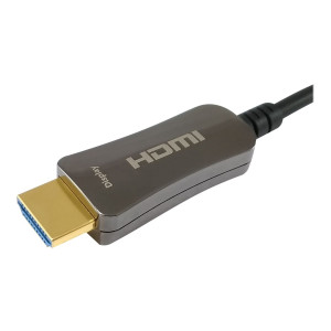 Equip Life - Highspeed - HDMI-Kabel mit Ethernet - HDMI männlich zu HDMI männlich - 70 m - 4K Unterstützung, Active Optical Cable (AOC)