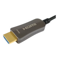 Equip Life - Highspeed - HDMI-Kabel mit Ethernet - HDMI männlich zu HDMI männlich - 70 m - 4K Unterstützung, Active Optical Cable (AOC)