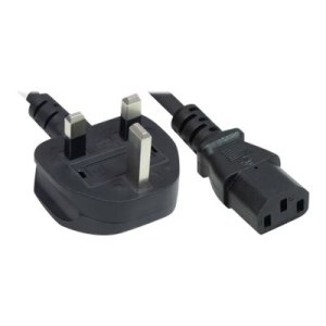 Manhattan Power Cable - IEC 60320 C13 to BS 1363 (M)