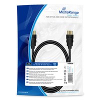 MEDIARANGE MRCS195 - 1 m - HDMI Typ A (Standard) - HDMI Typ A (Standard) - 3D - 18 Gbit/s - Schwarz