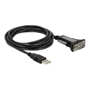 Delock Adapter USB Type-A to 1 x serial RS-232 DB9 -...