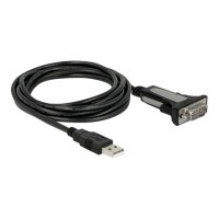 Delock Adapter USB Type-A to 1 x serial RS-232 DB9 - Kabel USB / seriell - USB (M)