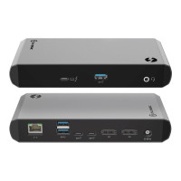 ALOGIC ThunderBolt 3.0 TURBO Docking Station with USB-C - Dockingstation - USB-C / Thunderbolt 3 - 2 x DP - GigE