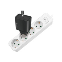 LogiLink Presa multipla - Corrente alternata 250 V - 3680 Watt - Ingresso, Ingresso alimentazione - Connessioni di uscita: 4 (4 x CEE 7/3)