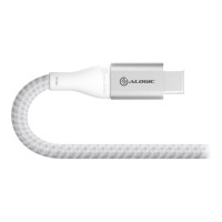 Alogic Super Ultra - USB-Kabel - USB-C (M) zu USB (M) - USB 2.0 - 3 A - 30 cm - Silber