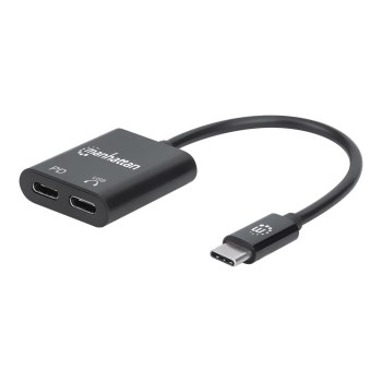 Manhattan USB-C to USB-C Audio Adapter and USB-C (inc Power Delivery)