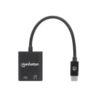 Manhattan USB-C to USB-C Audio Adapter and USB-C (inc Power Delivery)