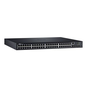 Dell Networking N1548P - Switch - L2+ - managed - 48 x 10/100/1000 + 4 x 10 Gigabit SFP+ - Luftstrom von vorne nach hinten - an Rack montierbar - PoE+ (30.8 W)