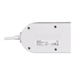 LogiLink Multicolor - Steckdosenleiste - Wechselstrom 250 V - 3680 Watt - Ausgangsanschlüsse: 6 (6 x Leistungs-CEE 7/3) - 1.5 m Schnur - Deutschland