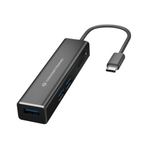 Conceptronic DONN08B - Hub - 3 x SuperSpeed USB 3.0 - Desktop