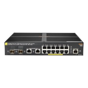 HPE Aruba 2930F 12G PoE+ 2G/2SFP+ - Switch - L3 - managed...