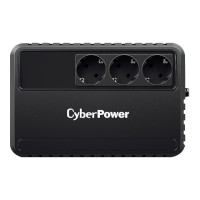 CyberPower BU Series BU650EU - USV - 360 Watt - 650 VA - Ausgangsanschlüsse: 3 - Schwarz