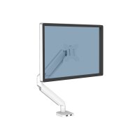 Fellowes Platinum Series - Befestigungskit - einstellbarer Arm - für Monitor - Aluminium - weiß - Bildschirmgröße: bis zu 68,6 cm (bis zu 27 Zoll)