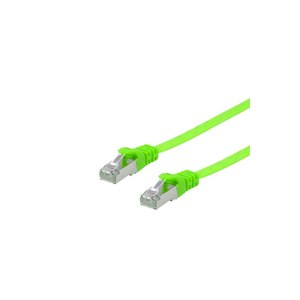 Equip Cat.6A U/FTP Flat Patch Cable - 0.5m - Green - 0.5...