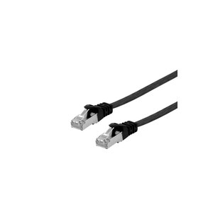 Equip Cat.6A U/FTP Flat Patch Cable - 1m - Black - 1 m -...