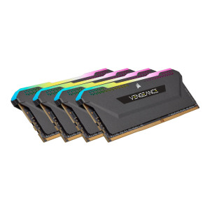 CORSAIR Vengeance RGB PRO SL - DDR4 - Kit - 32 GB: 4 x 8 GB - DIMM 288-PIN - 3200 MHz / PC4-25600 - CL16 - 1.35 V - ungepuffert - non-ECC - Schwarz