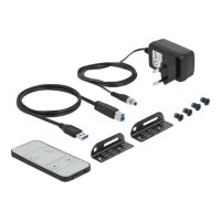 DeLOCK DisplayPort 1.4 KVM Switch 8K 30 Hz with USB 3.0 and Audio - KVM-/Audio-/USB-Switch - 4 x KVM/Audio/USB - 1 lokaler Benutzer - Desktop