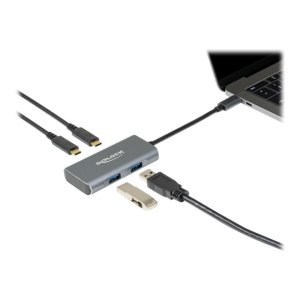 DeLOCK - Hub - 2 x USB 3.2 Gen 2 + 2 x USB-C 3.2 Gen 2 -...