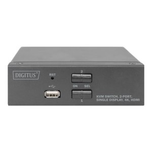 DIGITUS KVM-Switch, 2-Port, Single-Display, 4K, HDMI®