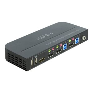 DeLOCK DisplayPort 1.4 KVM Switch 8K 30 Hz with USB 3.0...