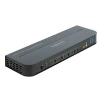 DeLOCK - Switch KVM/audio - 4 x KVM/audio - 1 utente locale - desktop