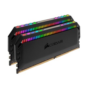 CORSAIR Dominator Platinum RGB - DDR4 - Kit - 64 GB: 2 x 32 GB - DIMM 288-PIN - 3200 MHz / PC4-25600 - CL16 - 1.35 V - ungepuffert - non-ECC - Schwarz