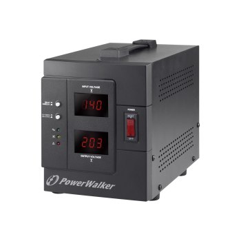 PowerWalker AVR 3000 SIV FR - Regolazione automatica della tensione - Corrente alternata 230 V - 2400 Watt - 3000 VA - Connessioni di uscita: 2