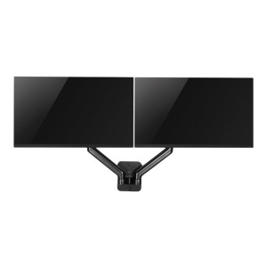 LogiLink - Befestigungskit - Gasfeder - für 2 LCD-/Plasma-Konsolen - Kunststoff, Aluminium, Stahl - Schwarz - Bildschirmgröße: 43.2-81.3 cm (17"-32") - Wandmontage