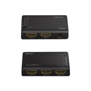 LogiLink - Video-/Audio-Splitter - 4 x HDMI - Desktop