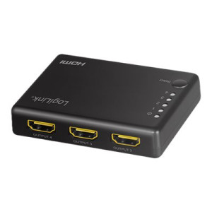 LogiLink - Video-/Audio-Splitter - 4 x HDMI - Desktop