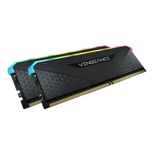 CORSAIR Vengeance RGB RS - DDR4 - Kit - 32 GB: 2 x 16 GB - DIMM 288-PIN - 3600 MHz / PC4-28800 - CL18 - 1.35 V - ungepuffert - non-ECC - Schwarz