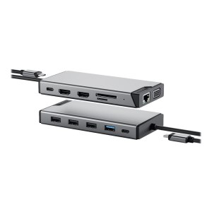 ALOGIC DV3 - Mini-Dock - USB-C - VGA, 2 x HDMI - GigE