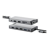 ALOGIC DV3 - Mini-Dock - USB-C - VGA, 2 x HDMI - GigE