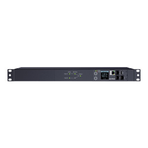 CyberPower Switched ATS PDU44004 - Stromverteilungseinheit (Rack - einbaufähig) - Wechselstrom 200-240 V - 1-phasig - Ethernet, serial - Eingabe, Eingang 2 x IEC 60320 C14 - Ausgangsanschlüsse: 12 (12 x IEC 60320 C13) - 1U - 3.05 m Schnur - Schwarz