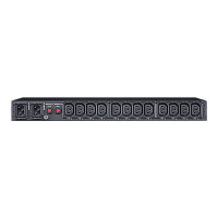 CyberPower Switched ATS PDU44004 - Stromverteilungseinheit (Rack - einbaufähig) - Wechselstrom 200-240 V - 1-phasig - Ethernet, serial - Eingabe, Eingang 2 x IEC 60320 C14 - Ausgangsanschlüsse: 12 (12 x IEC 60320 C13) - 1U - 3.05 m Schnur - Schwarz