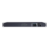 CyberPower Switched ATS PDU44004 - Stromverteilungseinheit (Rack - einbaufähig) - Wechselstrom 200-240 V - 1-phasig - Ethernet, serial - Eingabe, Eingang 2 x IEC 60320 C14 - Ausgangsanschlüsse: 12 (12 x IEC 60320 C13) - 1U - 3.05 m Schnur - Schwarz