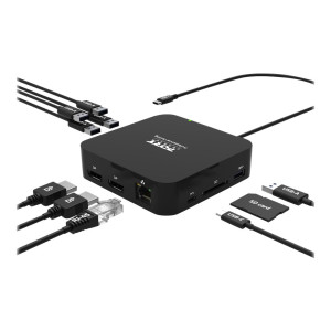 PORT connect USB-C 2X4K TRAVEL - Dockingstation - USB-C 3.1 Gen 2 - 2 x DP - GigE